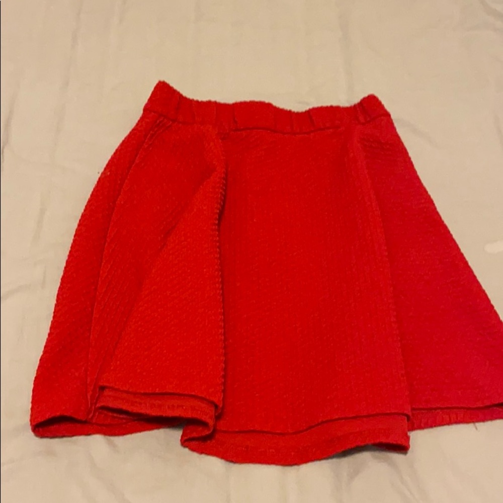 Red skirt
